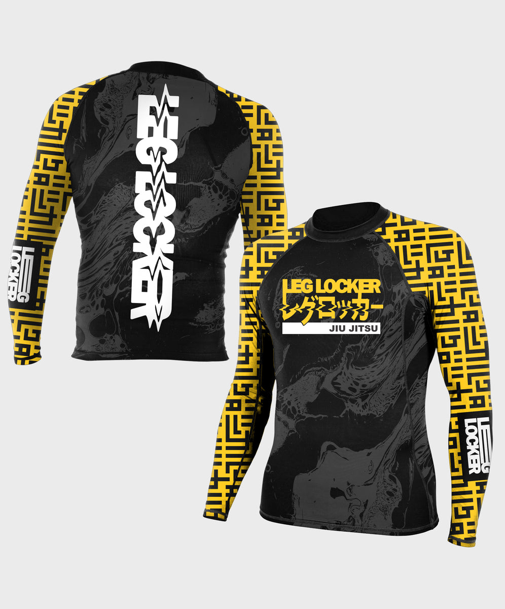Yellow Master Lock Rashguard LegLocker JiuJitsu Apparel